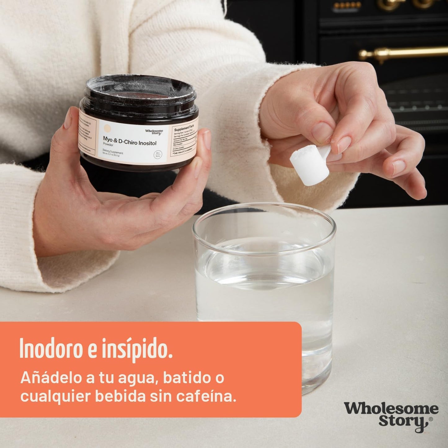 Suplemento en polvo de mio-inositol y D-Chiro inositol para mujeres...