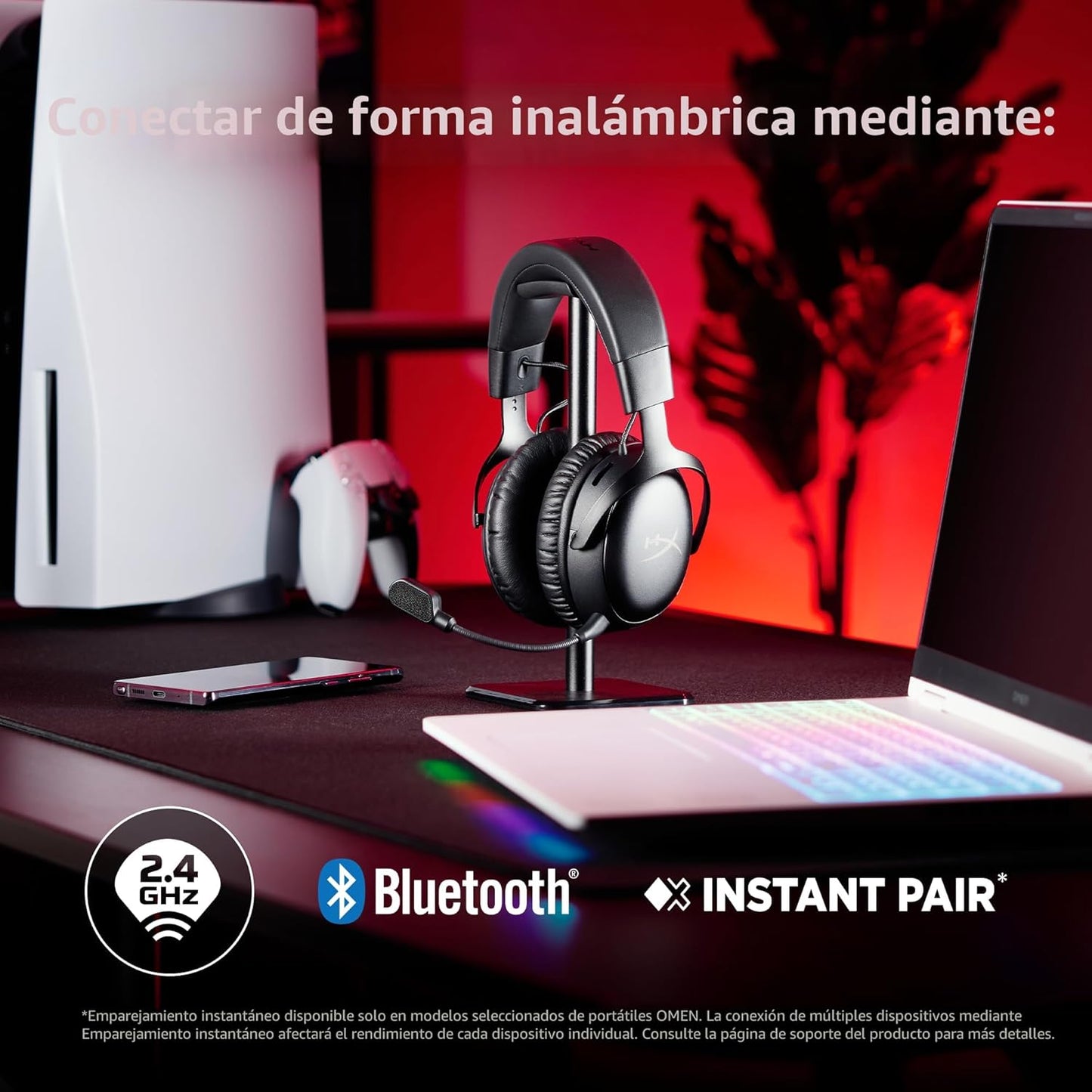 HyperX Cloud III S - Auriculares inalámbricos para juegos multiplat...