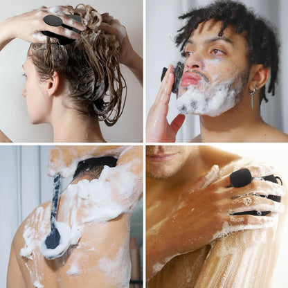 Juego de exfoliante corporal de silicona, incluye limpiadores de es...