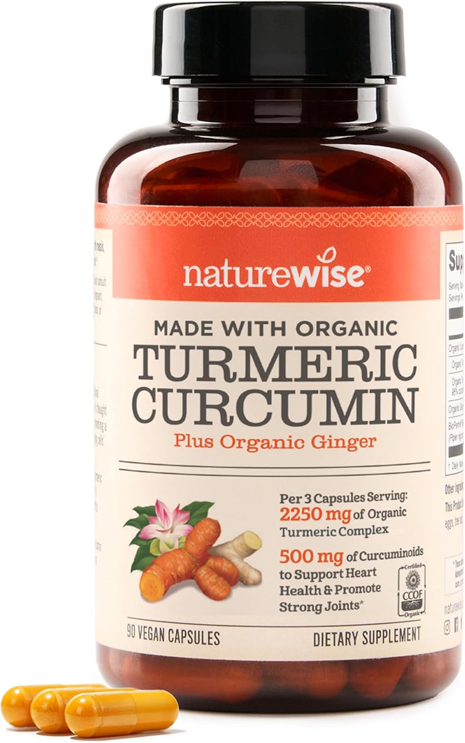 NatureWise - Cúrcumina orgánica, CRMN750-90, 1