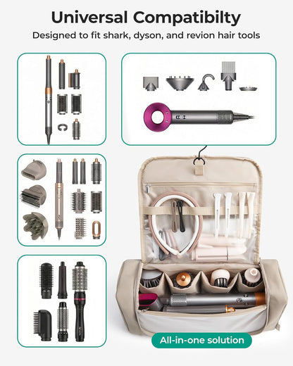 BAGSMART Organizador de herramientas para el cabello, bolsa de viaj...