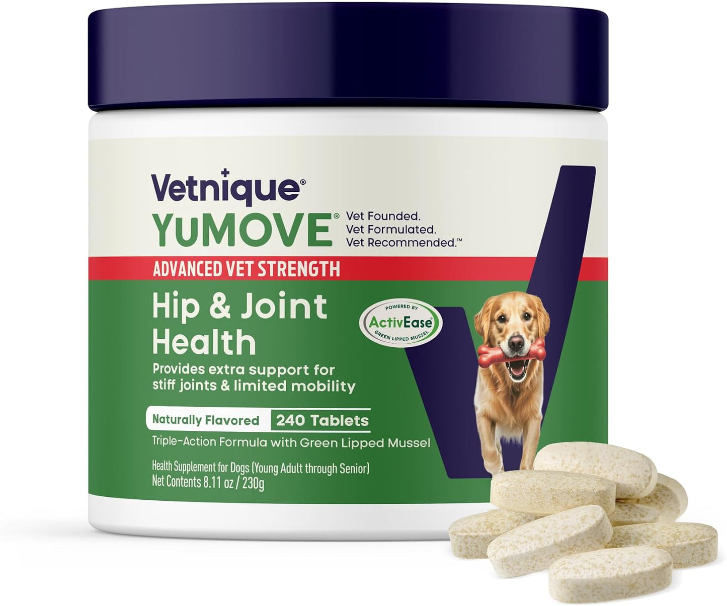 YuMOVE Suplemento de cadera y articulaciones para perros, fuerza re...