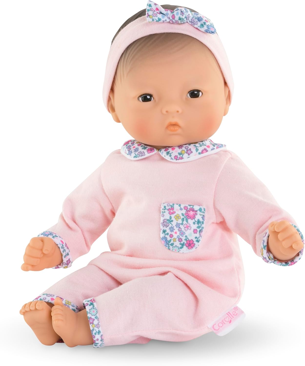 Corolle Bébé Calin Mila - Muñeca bebé niño suave de 12" con aro...