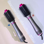 Cepillo secador de pelo 4 en 1, cepillo de soplado, multipeinador, secador de pelo desmontable de iones negativos con difusor, cepillo de aire caliente, con cepillo de peine para mujeres, salón, hogar