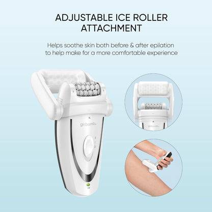 Conair GIRLBOMB Depiladora con rodillo de hielo para piel lisa y su...