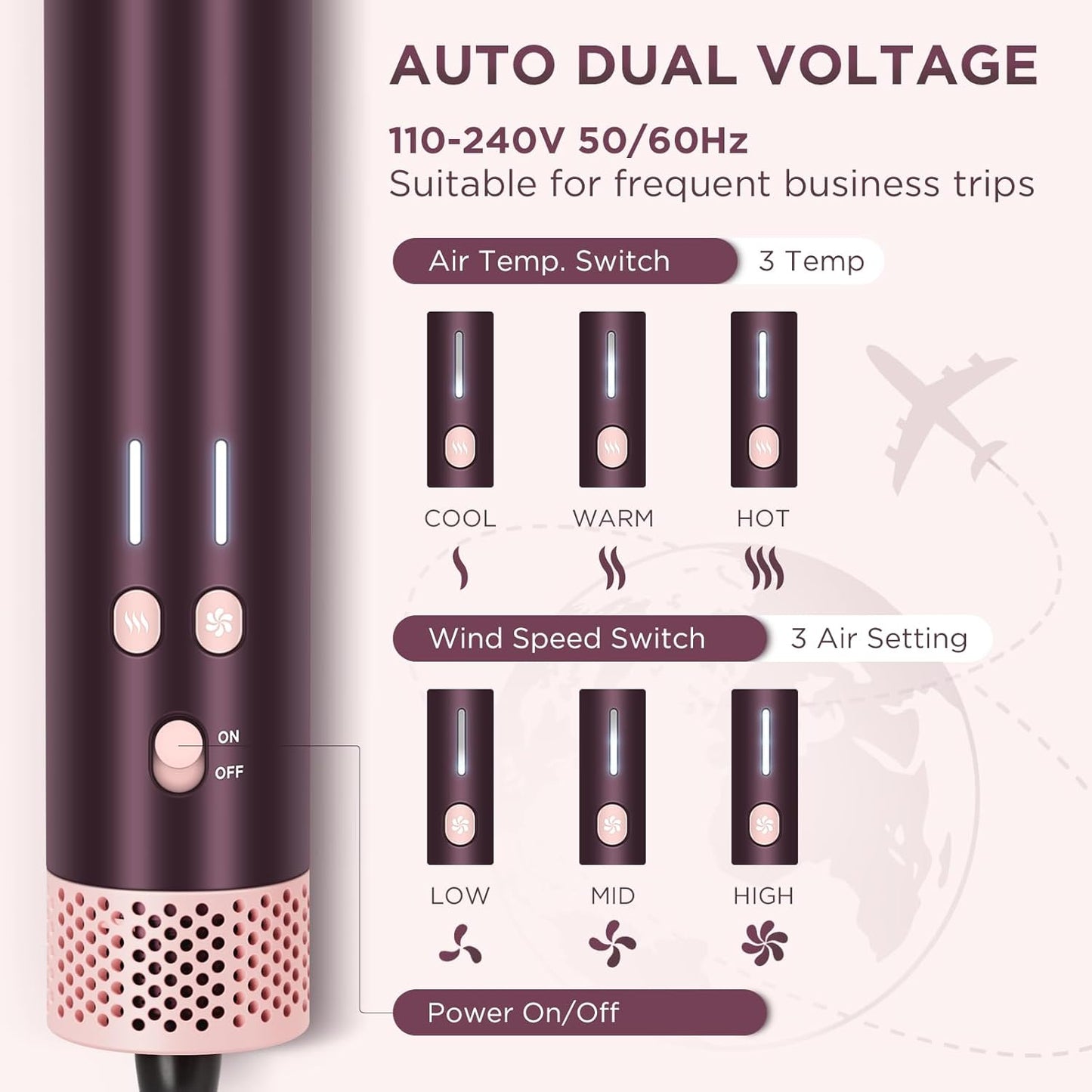 MaxAIR 2.0, PARWIN PRO BEAUTY Travel Dual Voltage Multi-Styler Set...