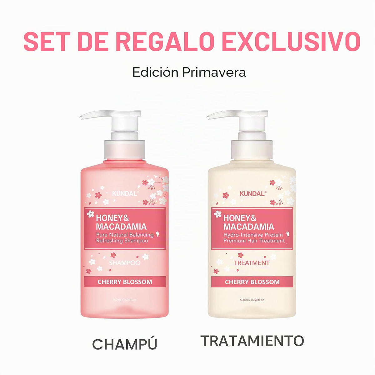 KUNDAL Miel y macadamia \/ flor de cerezo, cuidado natural del cabe...