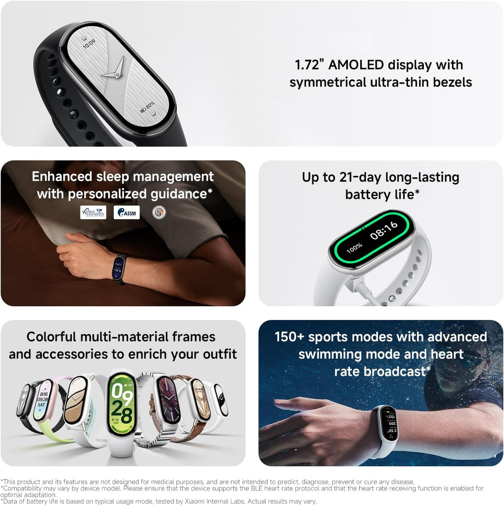 XIAOMI Mi Smart Band 10 (2025) Versión Global - Pantalla AMOLED de...