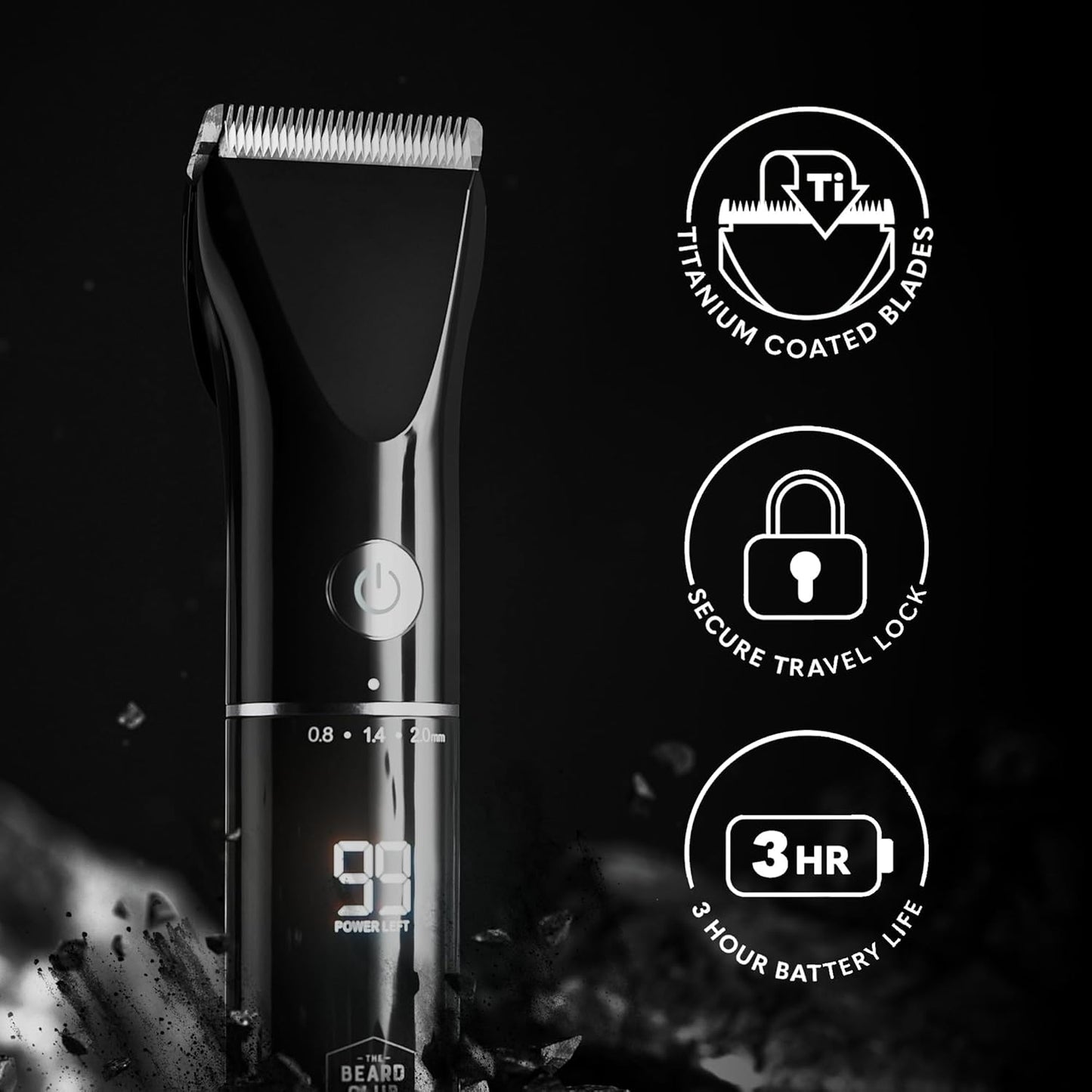 Beard Club - Kit de aseo para hombre y recortadora de barba para ho...