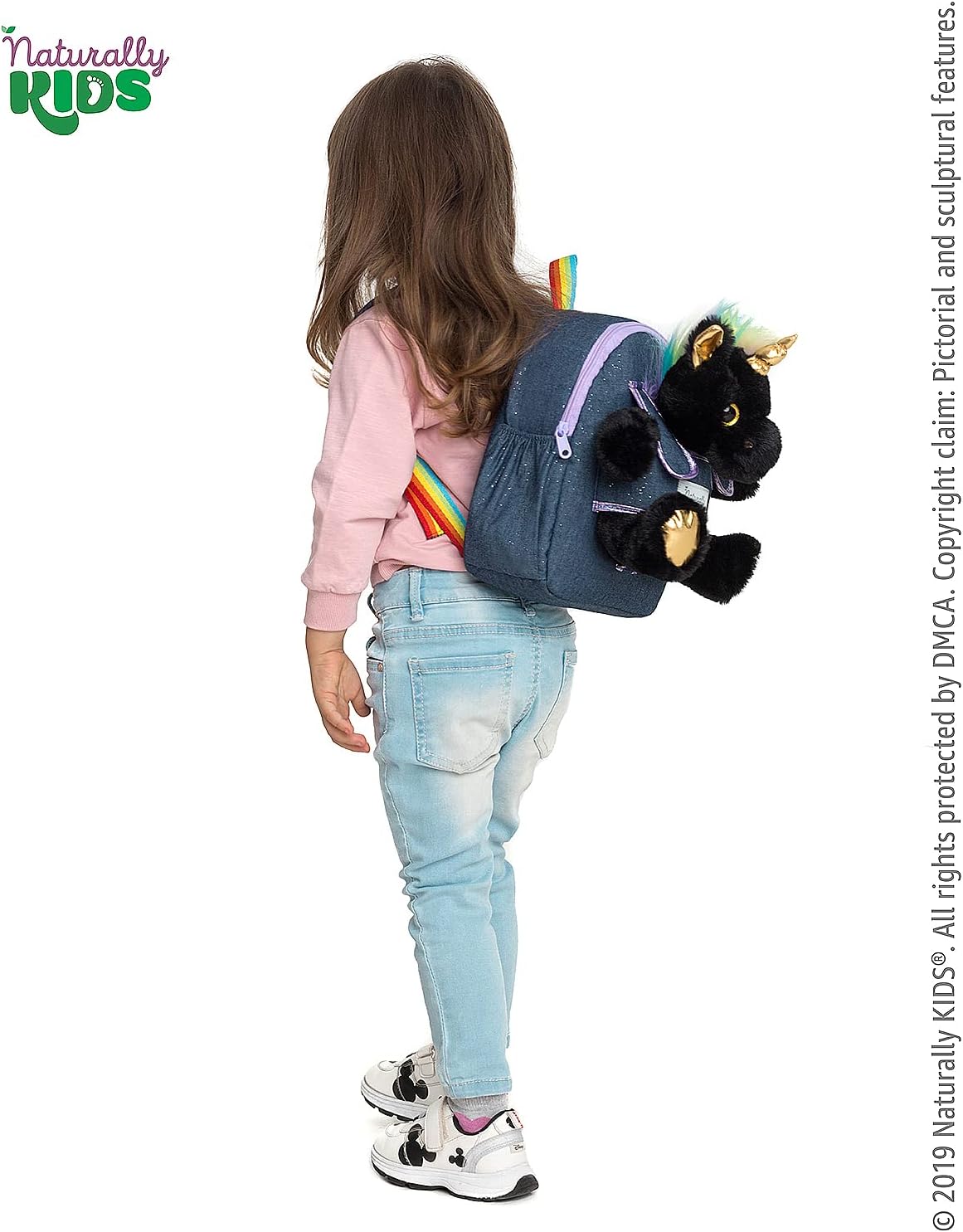 Mochila para niños pequeños Naturally KIDS con. Juguete de peluche...