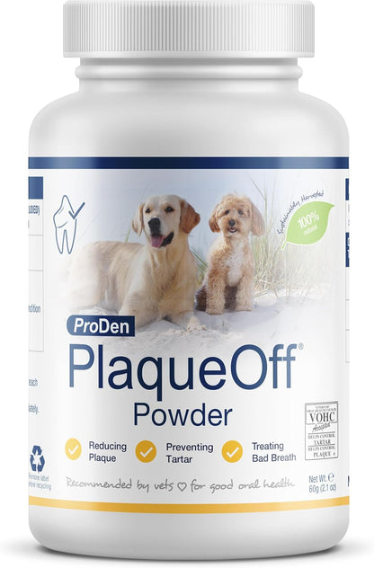 ProDen PlaqueOff Polvo para mascotas - Ambientador de aliento para...