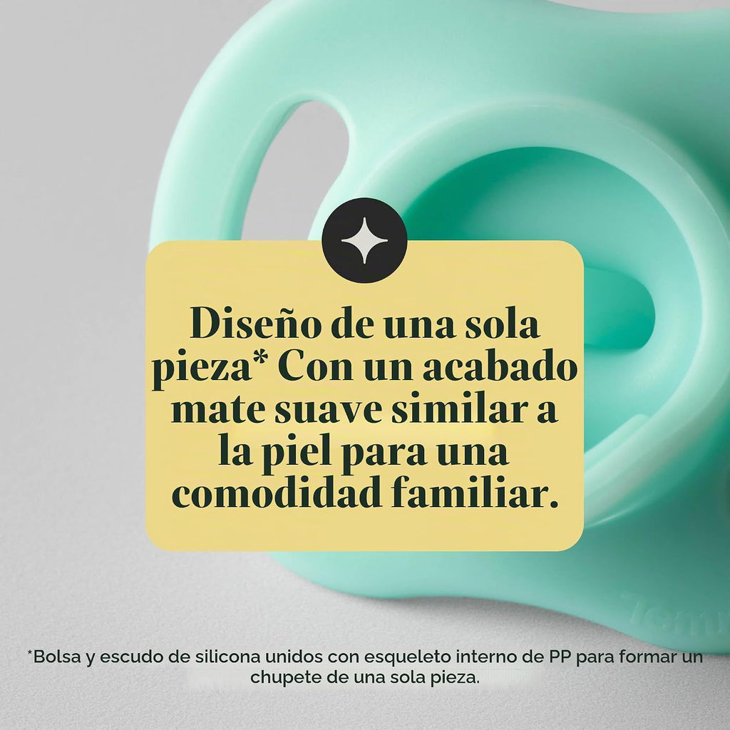 Tommee Tippee Chupete ultraligero StayPut de 6 a 18 meses, diseño d...