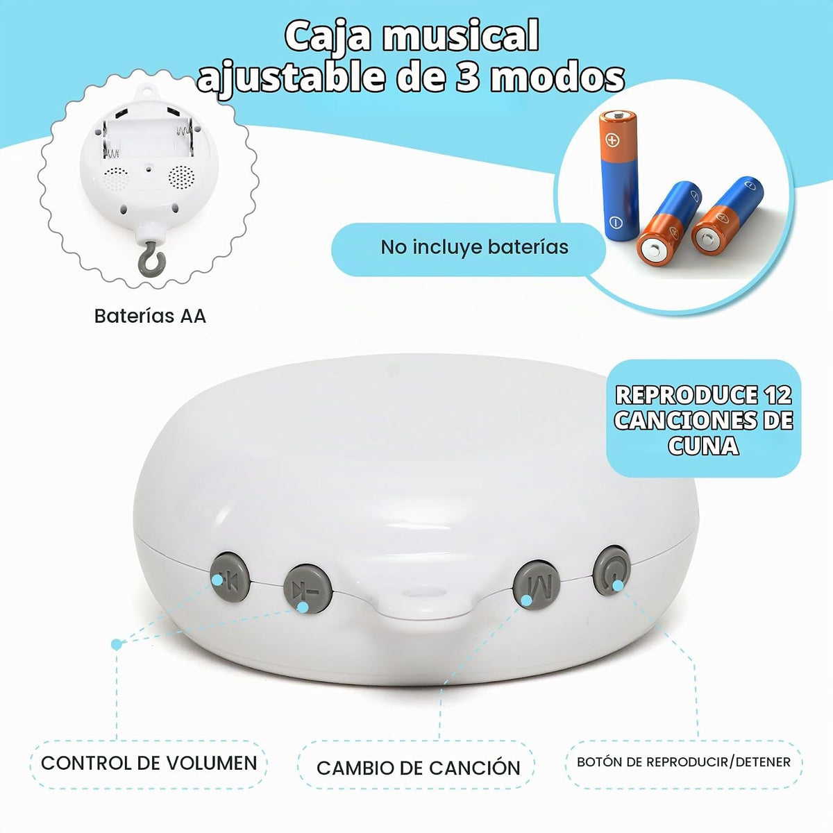 Narwhal - Móvil para cuna de bebé para decoración de guardería con...