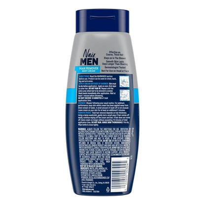 Nair Crema corporal depilatoria para hombres, 12 onzas (paquete de 2)