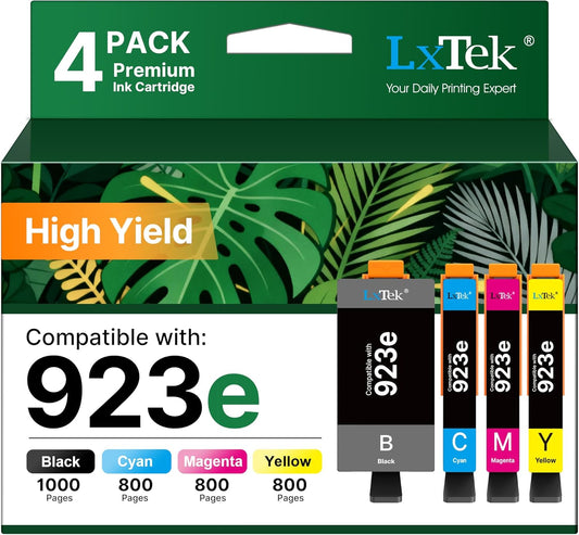 LxTek Cartucho de tinta de repuesto compatible para HP 950 950XL 951 951XL a compatible con OfficeJet PRO 8600 8610 8620 8630 8100 8625 8615 276dw bandeja de impresora (2 negros, 1 amarillo, 1