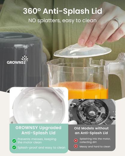 GROWNSY - Licuadora para comida de bebé con canasta de vapor, proce...
