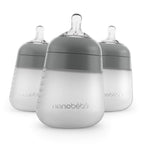Nanobebe - Biberón de silicona flexible, anticólicos, sensación nat...