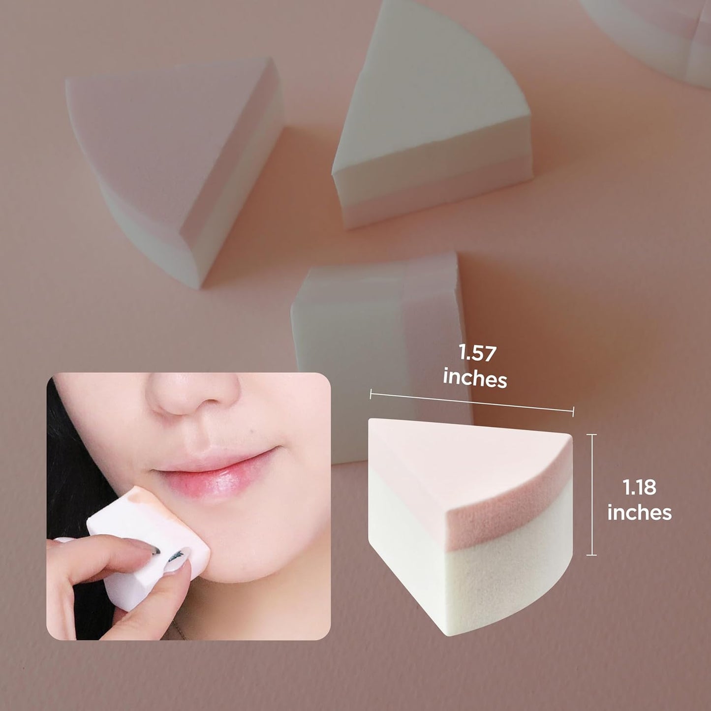 Piccasso Espátula de maquillaje de 2 vías con esponja: base profesional y espátula para el cuidado de la piel para la cara, herramienta de acero inoxidable de doble extremo para una aplicación precisa