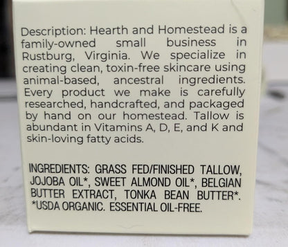 Hearth and Homestead: Bálsamo de Tallow Batido Hecho a Mano (Manteq...