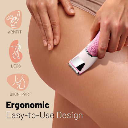 Recortadora de bikini recargable para mujeres: afeitadora corporal...