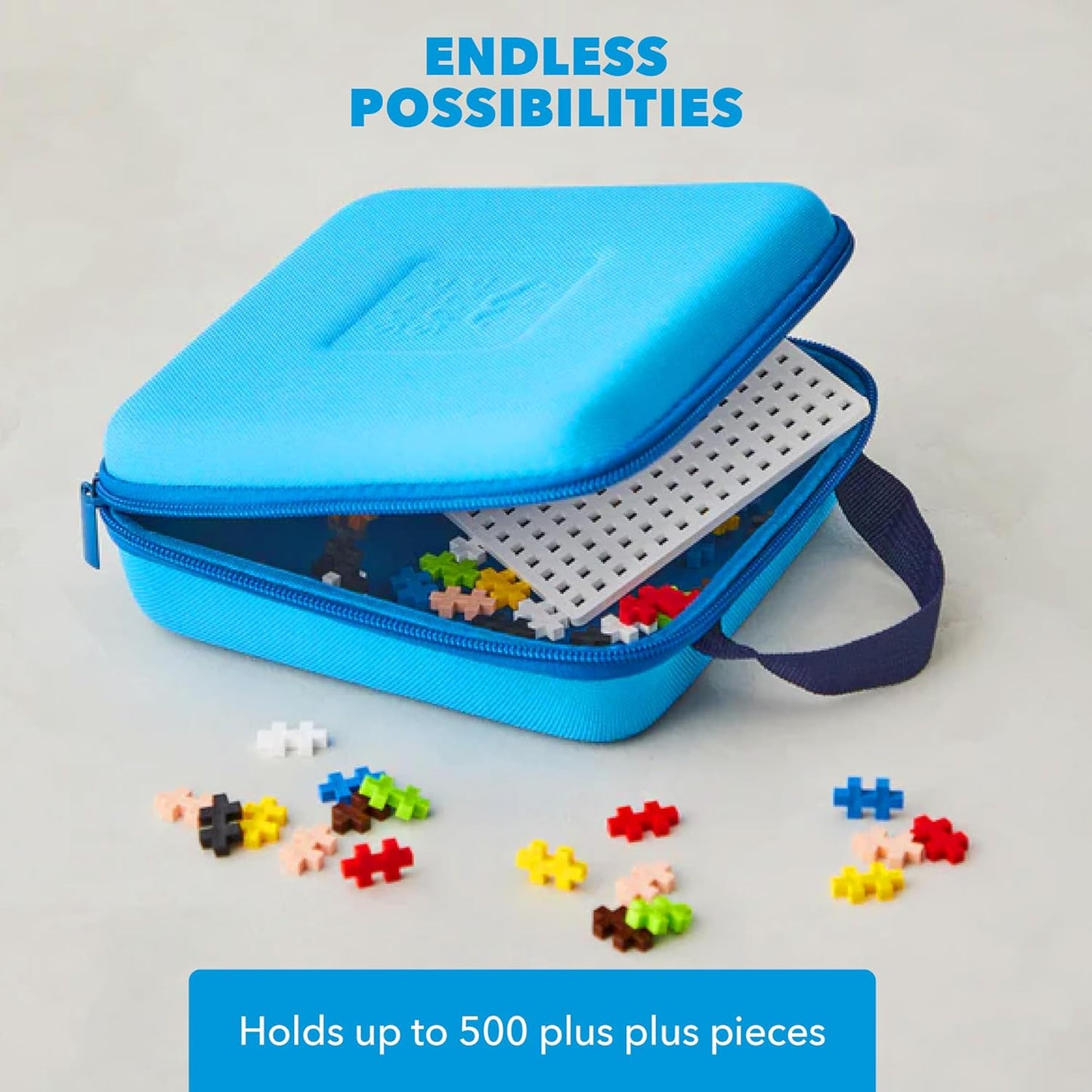 PLUS PLUS Set de Construcción con Estuche de Viaje, Juguete STEM de...