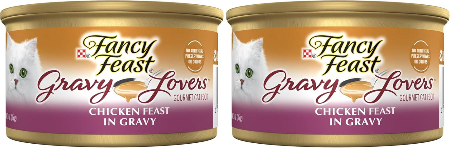 Fancy Feast Purina Gravy Lovers Chicken Feast en comida húmeda gour...