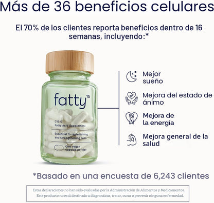 Fatty15 Suplemento de ácido pentadecanoico C15:0 The Longevity Nutr...