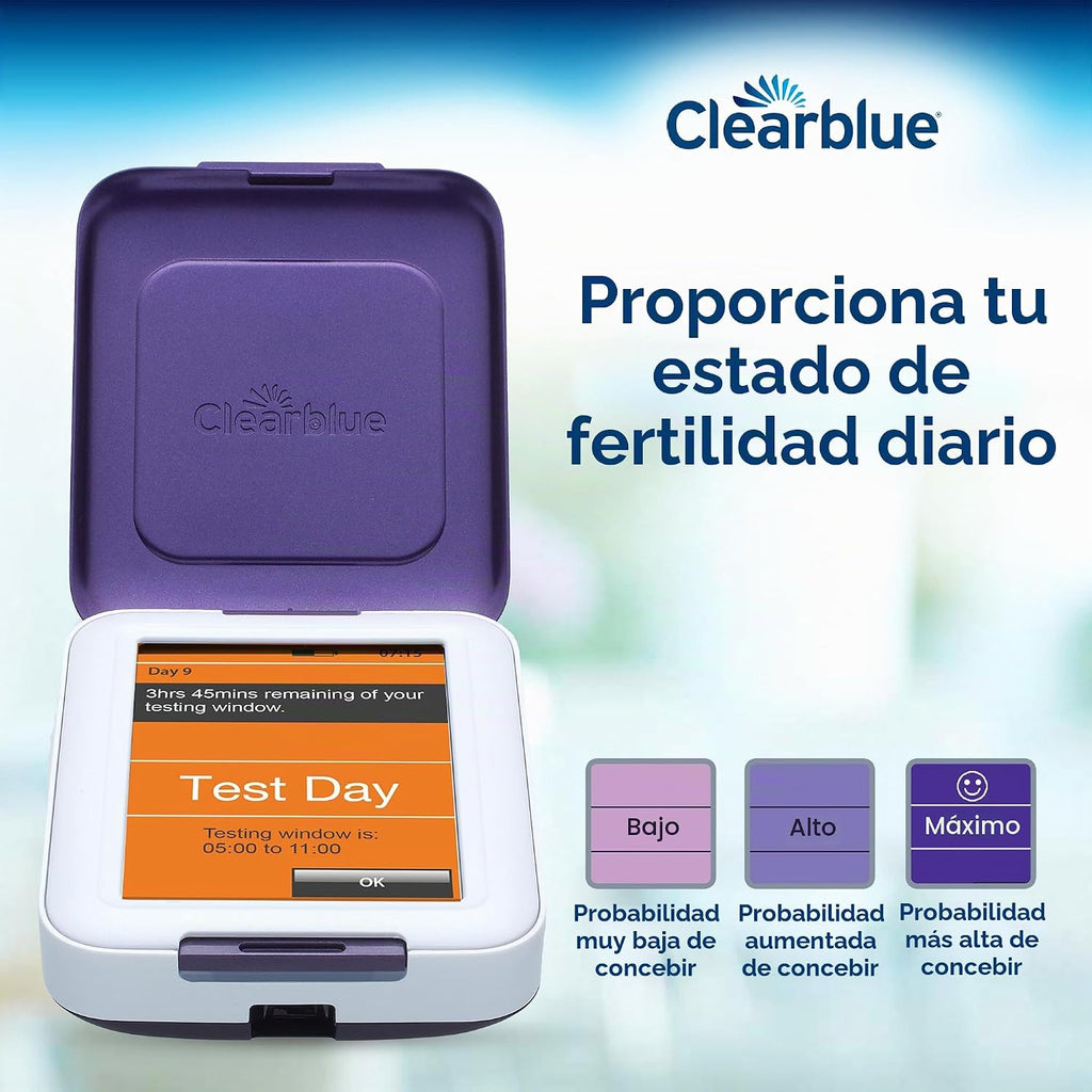 Clearblue Monitor de fertilidad, 1 monitor de pantalla táctil, 1 un...