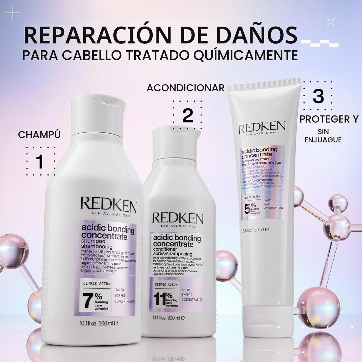 Acondicionador concentrado Acidic Bonding de Redken y para cabello...