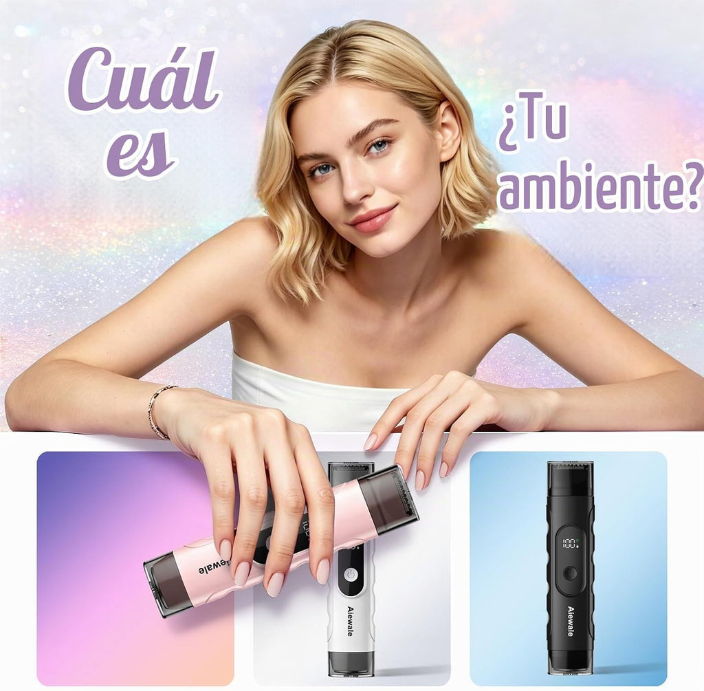 Recortadora de bikini para mujer 2 en 1 de doble cabeza, maquinilla...