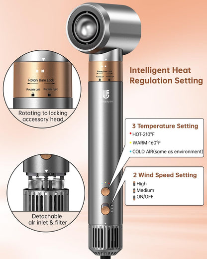 webeauty - Cepillo secador de pelo, peinado profesional 5 en 1 de a...