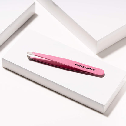 Tweezerman Exclusivas pinzas inclinadas Dusty Rose - Pinzas para de...