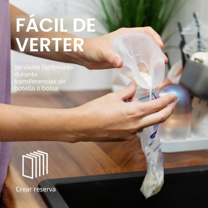 Boon Trove - Juego de extractor de leche manual de silicona, recole...