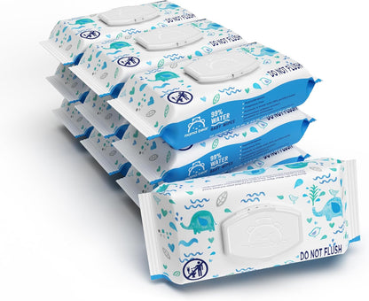 Marca Amazon \u2013 Mama Bear - Toallitas para bebés con 99% de agu...