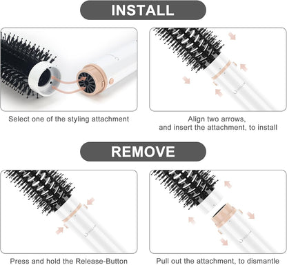 IG INGLAM MegaAIR Styler, cepillo secador de pelo profesional 5 en...