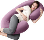 1 MIDDLE ONE - Almohada de embarazo, almohada con forma de C para d...