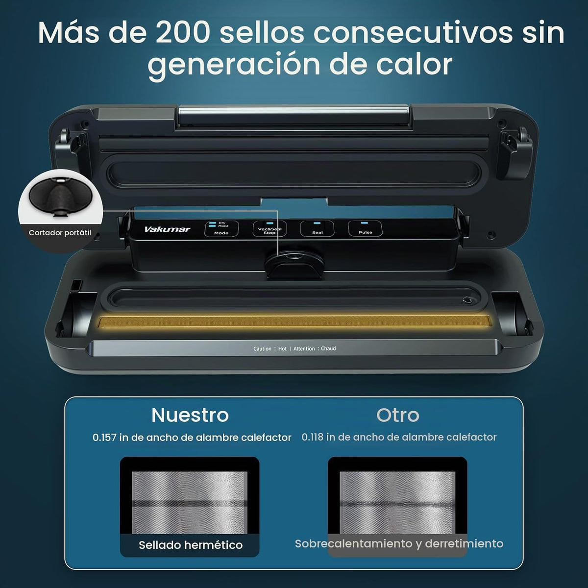 Vakumar Máquina selladora al vacío, máquina selladora al vacío de a...