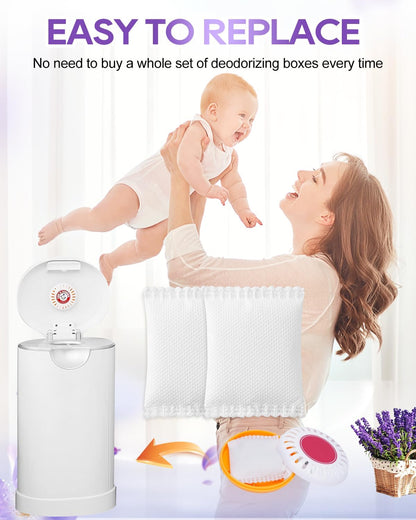 KeeTidy Disco desodorante para cubo de pañales compatible con cubo...