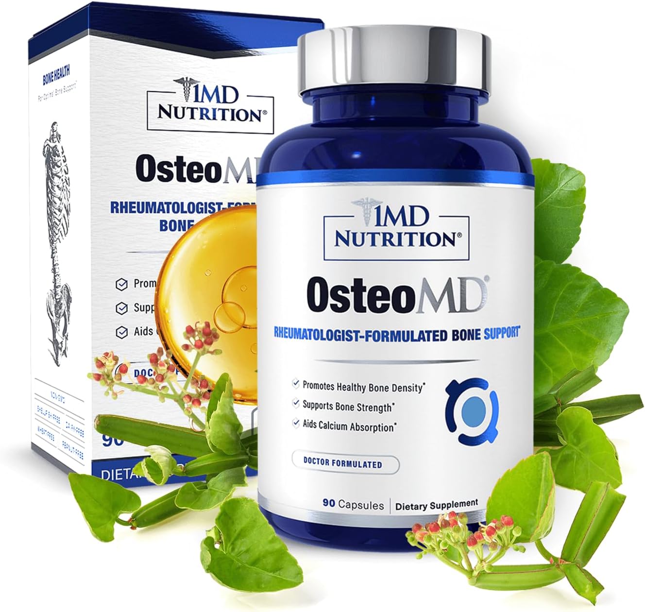 1MD OsteoMD para apoyo integral óseo | con hidroxiapatita de calcio...