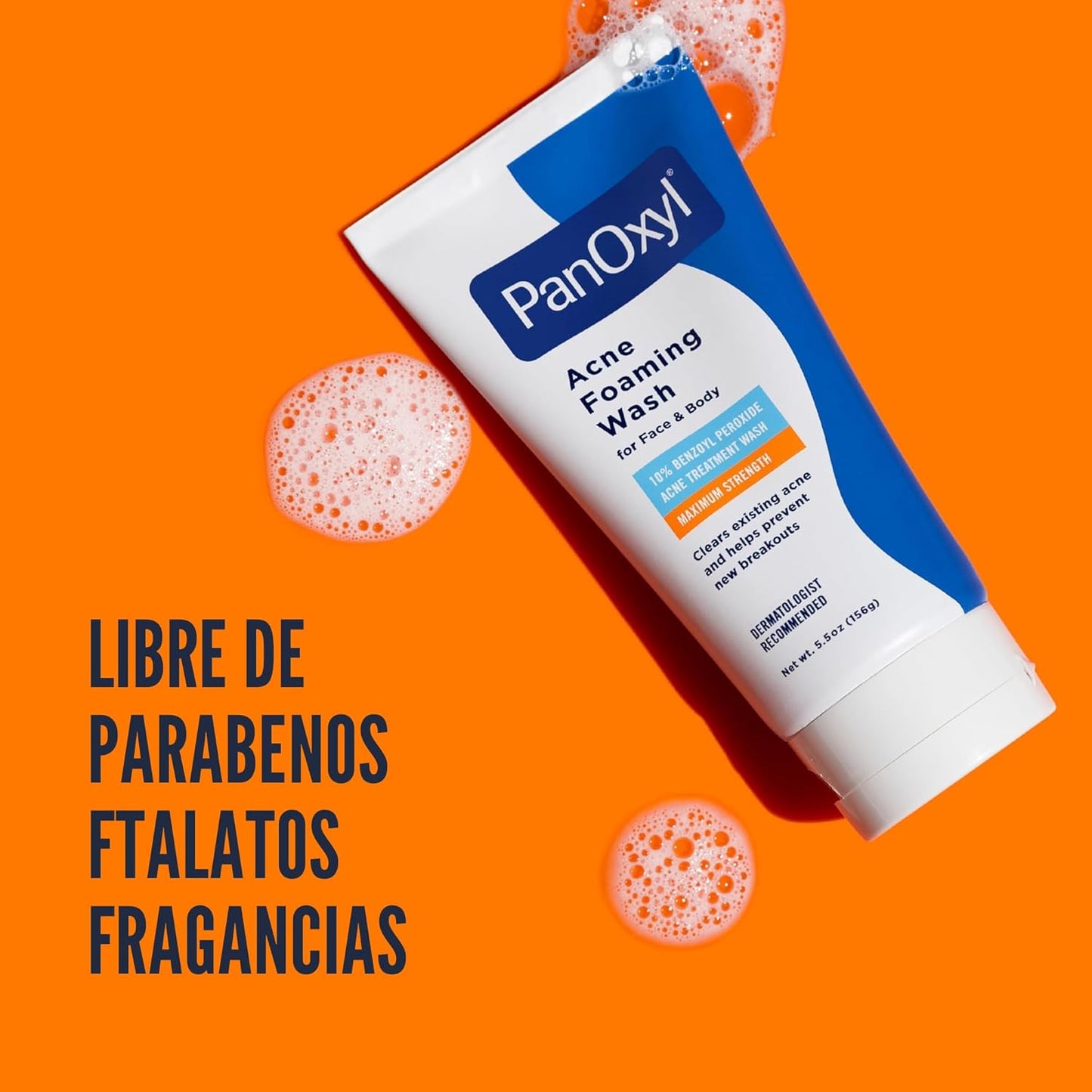 PanOxyl Lavado de espuma para acné con peróxido de benzoilo al 10%,...