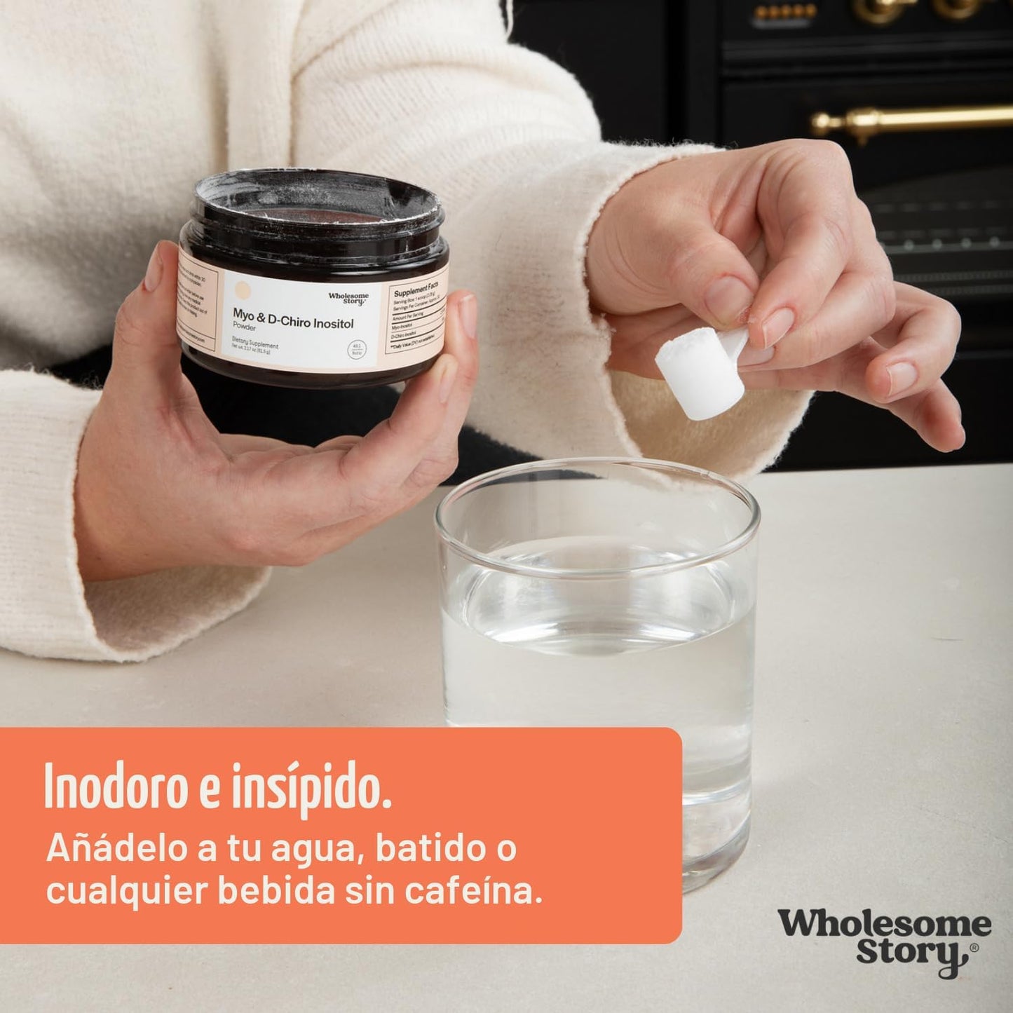 Suplemento en polvo de mio-inositol y D-Chiro inositol para mujeres...