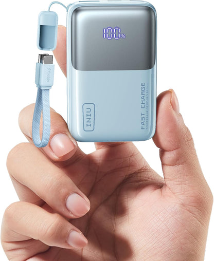 INIU Cargador portátil, ultra mini 10000mAh 45W, batería USB C con...