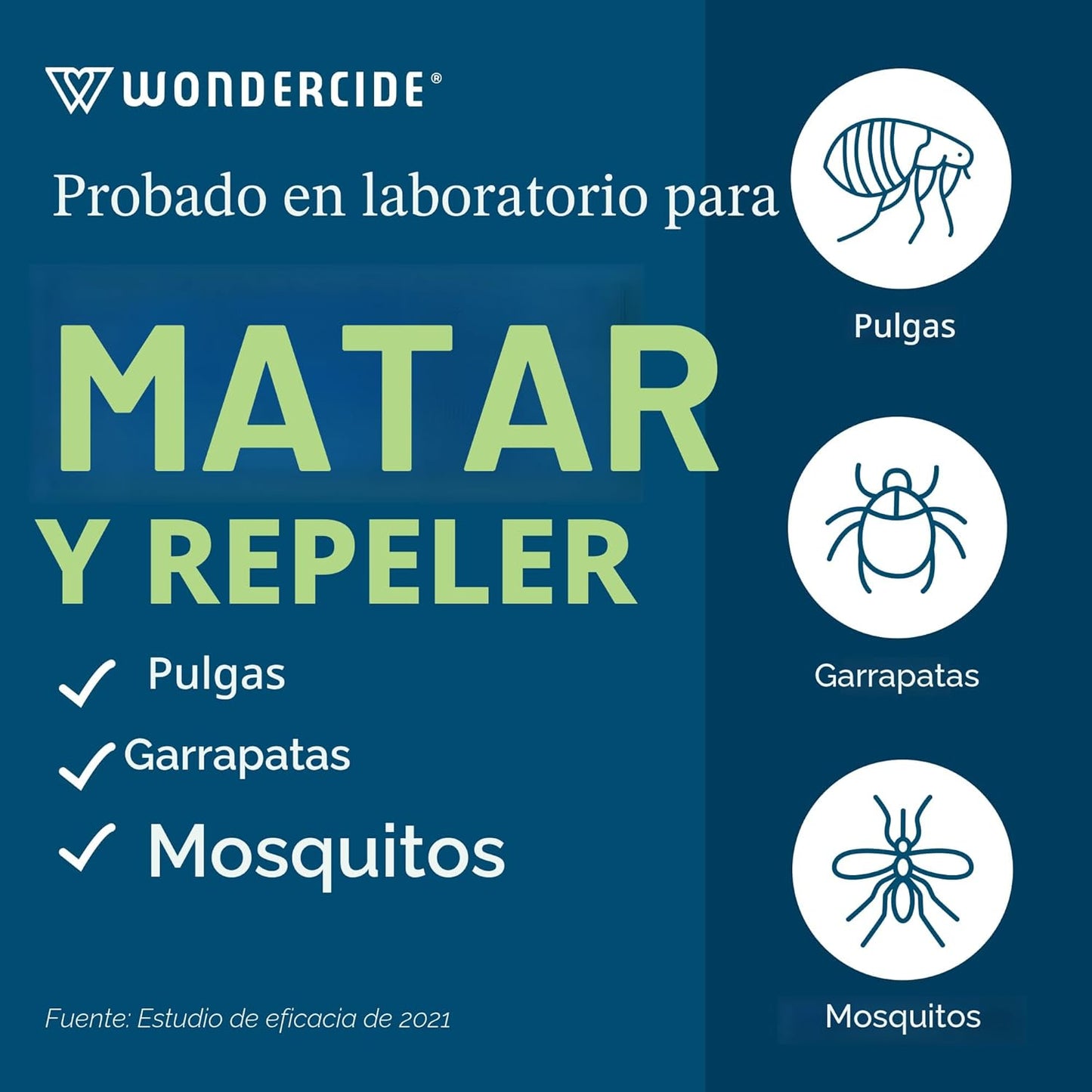 Wondercide - Spray para pulgas, garrapatas y mosquitos para mascota...