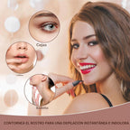 Removedor de vello sin dolor para mujer, afeitadora facial con pila...