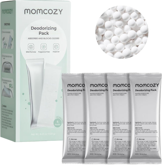 Momcozy Recambios desodorantes para cubo de pañales, 4 paquetes de...