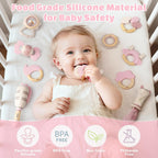 Juguetes para bebés 0-6 meses, sonajeros para bebés, juguetes de de...