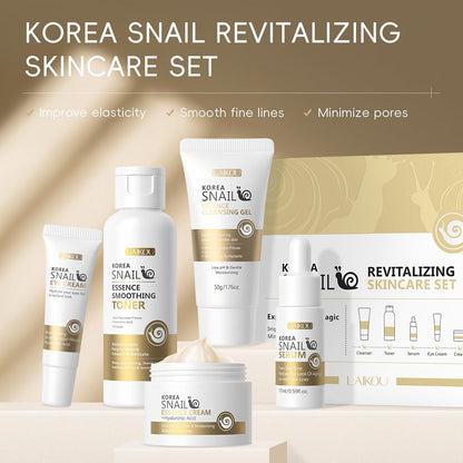 LAIKOU Cuidado de la Piel Coreano, Set de Cuidado Facial, Máscara F...