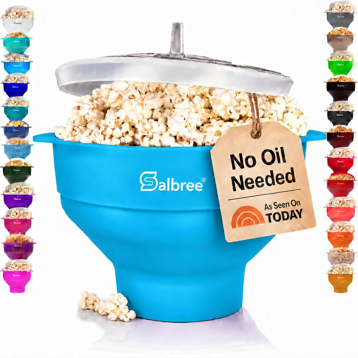 La máquina original Salbree para hacer palomitas de maíz en microon...