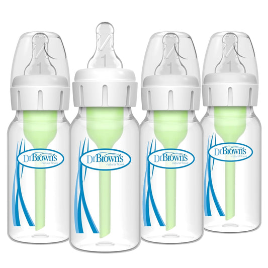 Dr. Brown's Natural Flow Anti-Colic Options+ Biberón de cuello...
