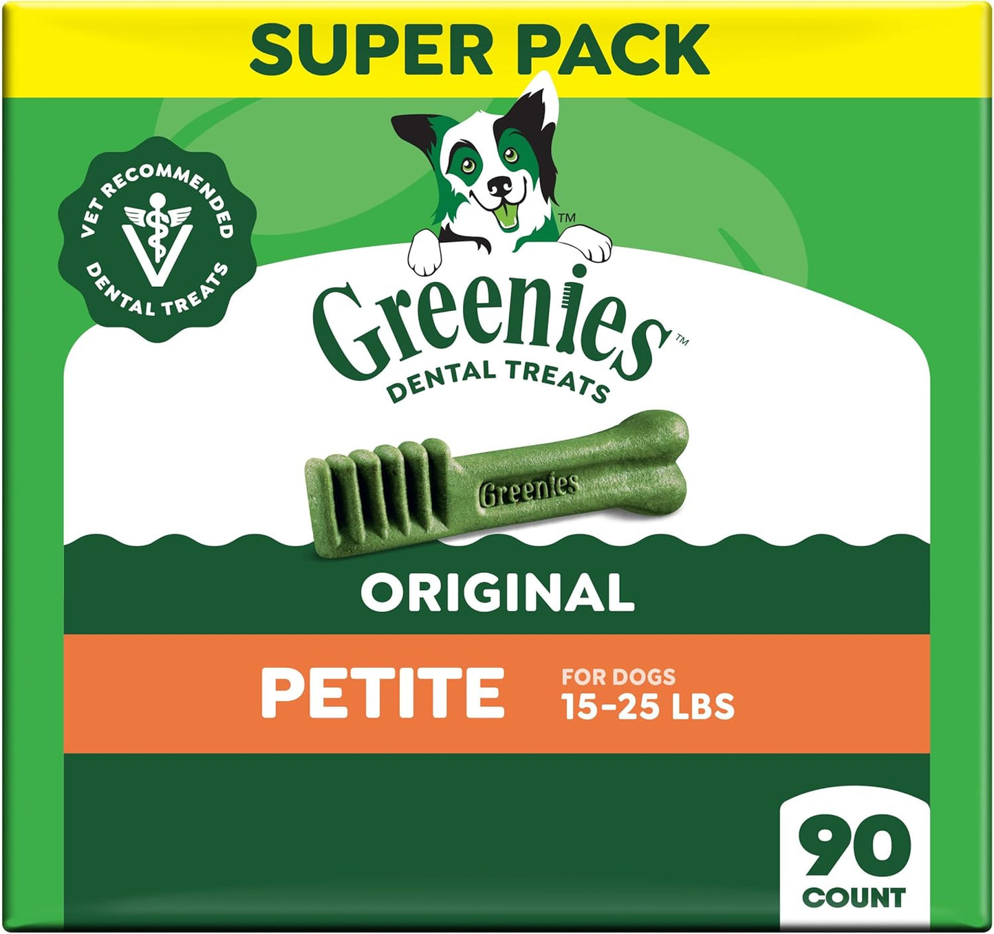 Greenies Golosinas dentales naturales para perros adultos recomenda...